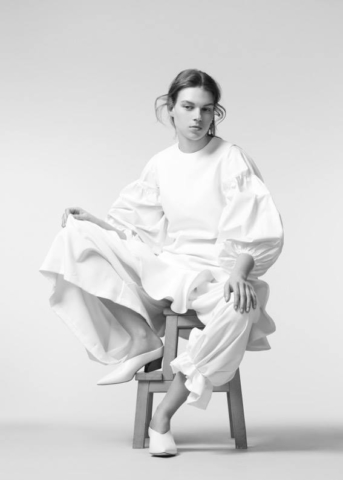 dress: victoria beckham top: victoria beckham  styling: victoria steiner