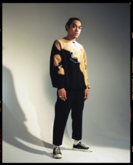 INTERVIEW MAGAZIN DEUTSCHLAND / RIN // sweatshirt: balenciaga styling: oriana tundo fotos: nadine fraczkowski